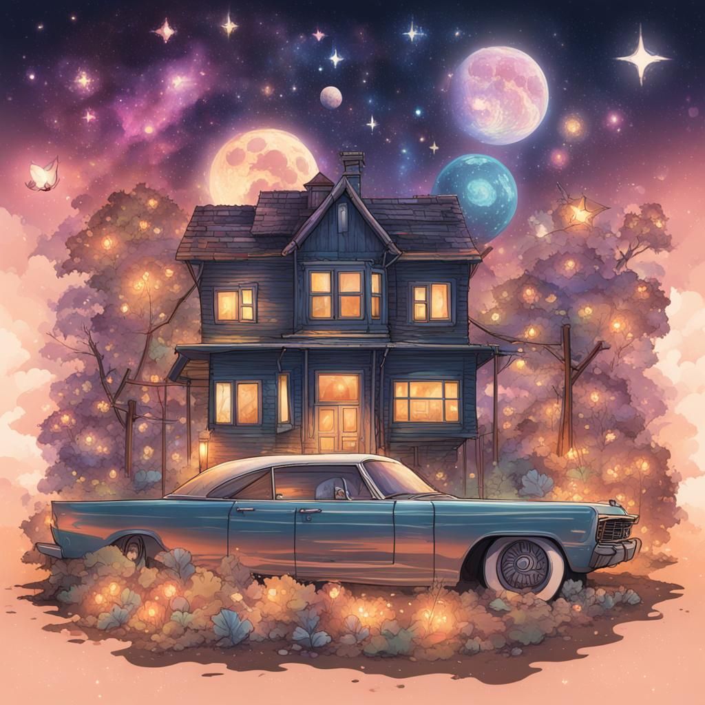 Minimalist Rendering of a Twinkling Star