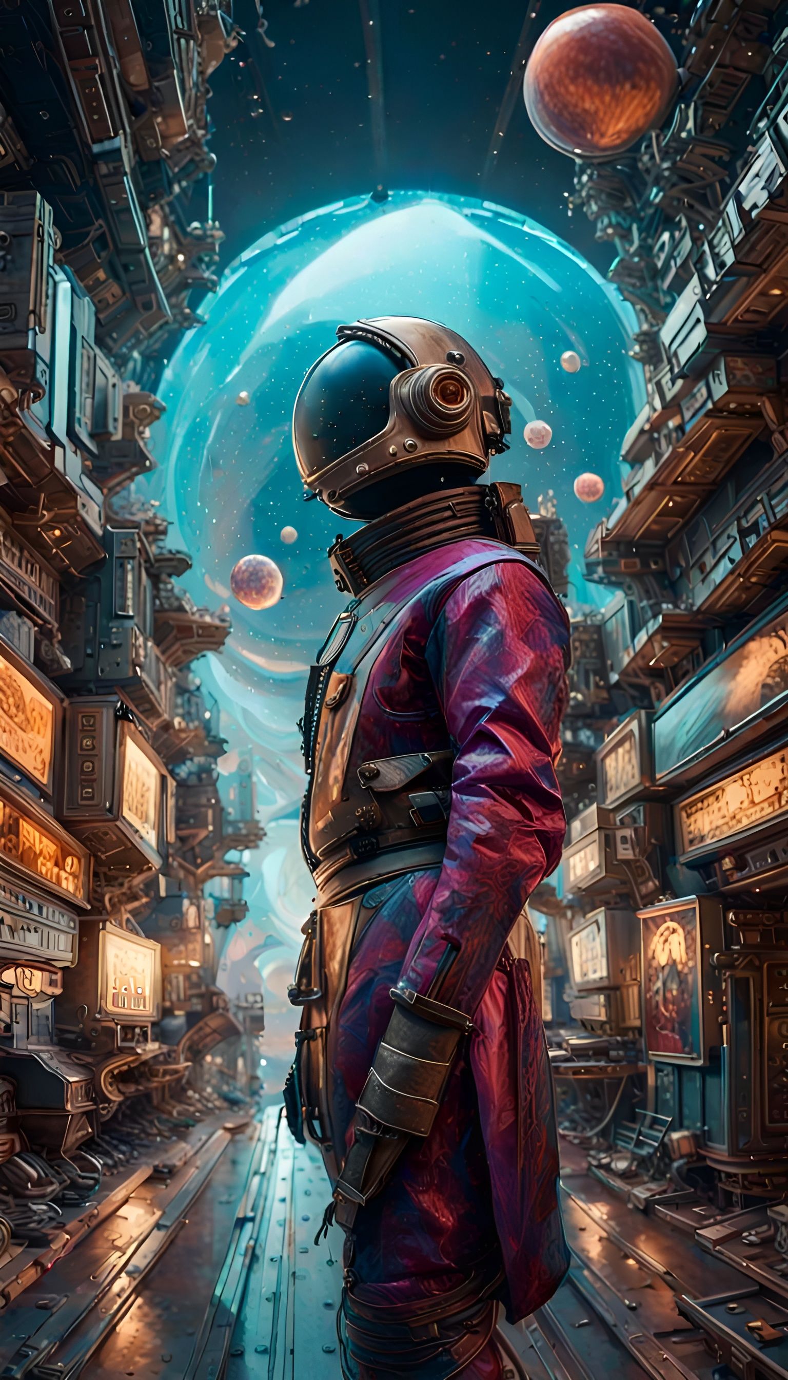 Steampunk Astronaut Ai Generated Artwork Nightcafe Creator