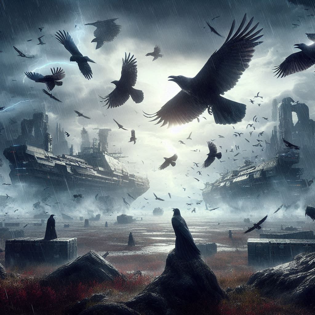 Crows on a Battlefield