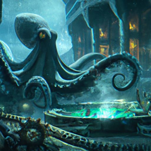 Octopus in atlantis