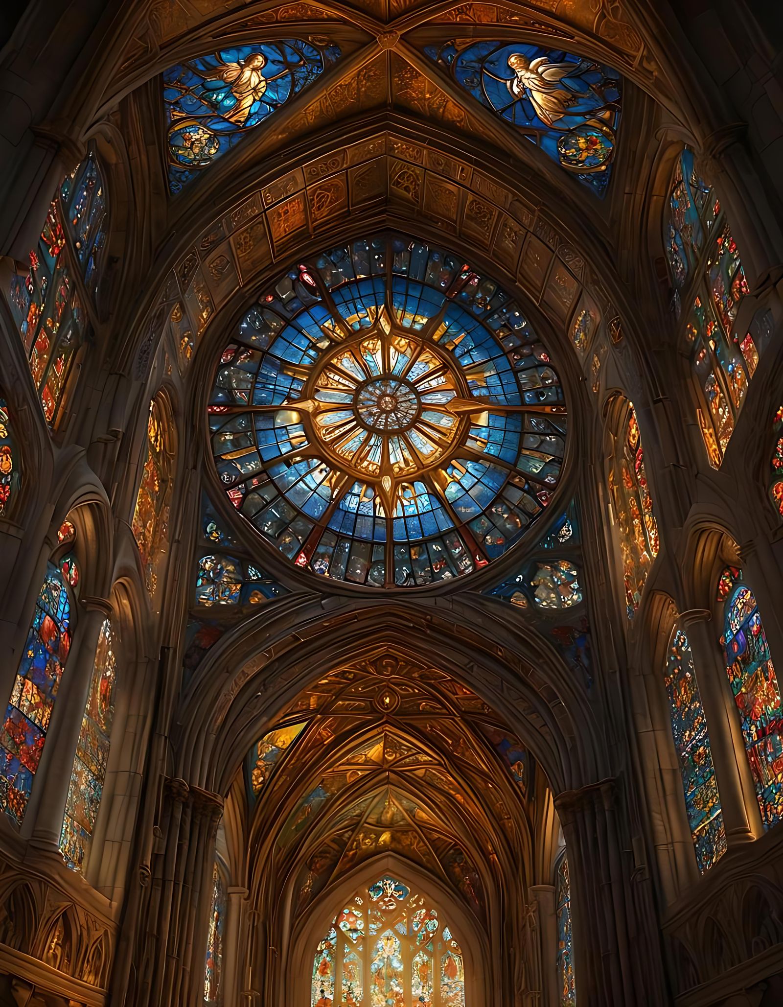 Stained Glass window Epic cinematic  by @SirWizAlot