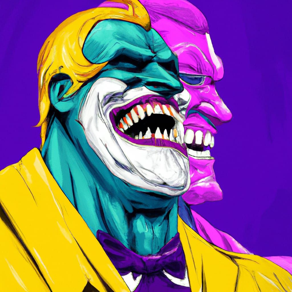 The Joker and Thanos hybrid, Mark Brooks and Dan Mumford, co...