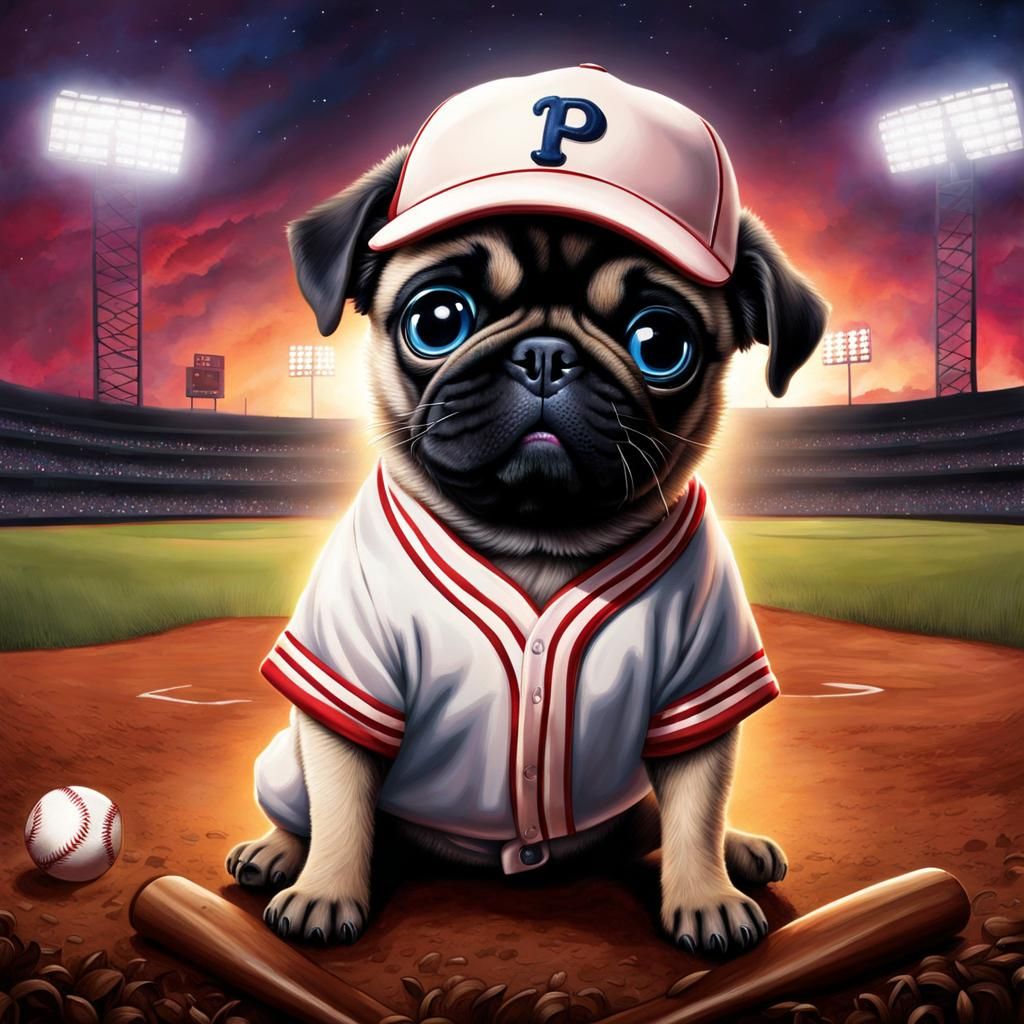 Baseball Pug