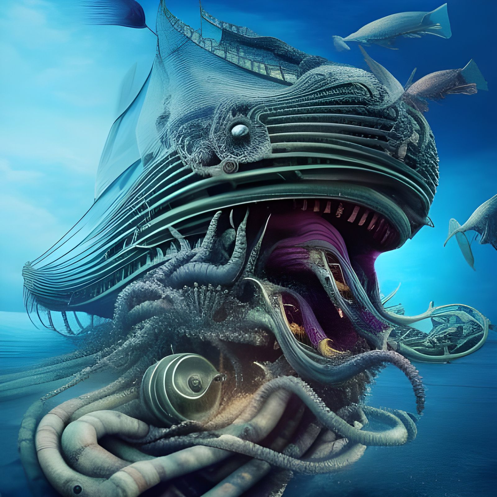Surreal Creature A Thousand Leagues Under the Sea