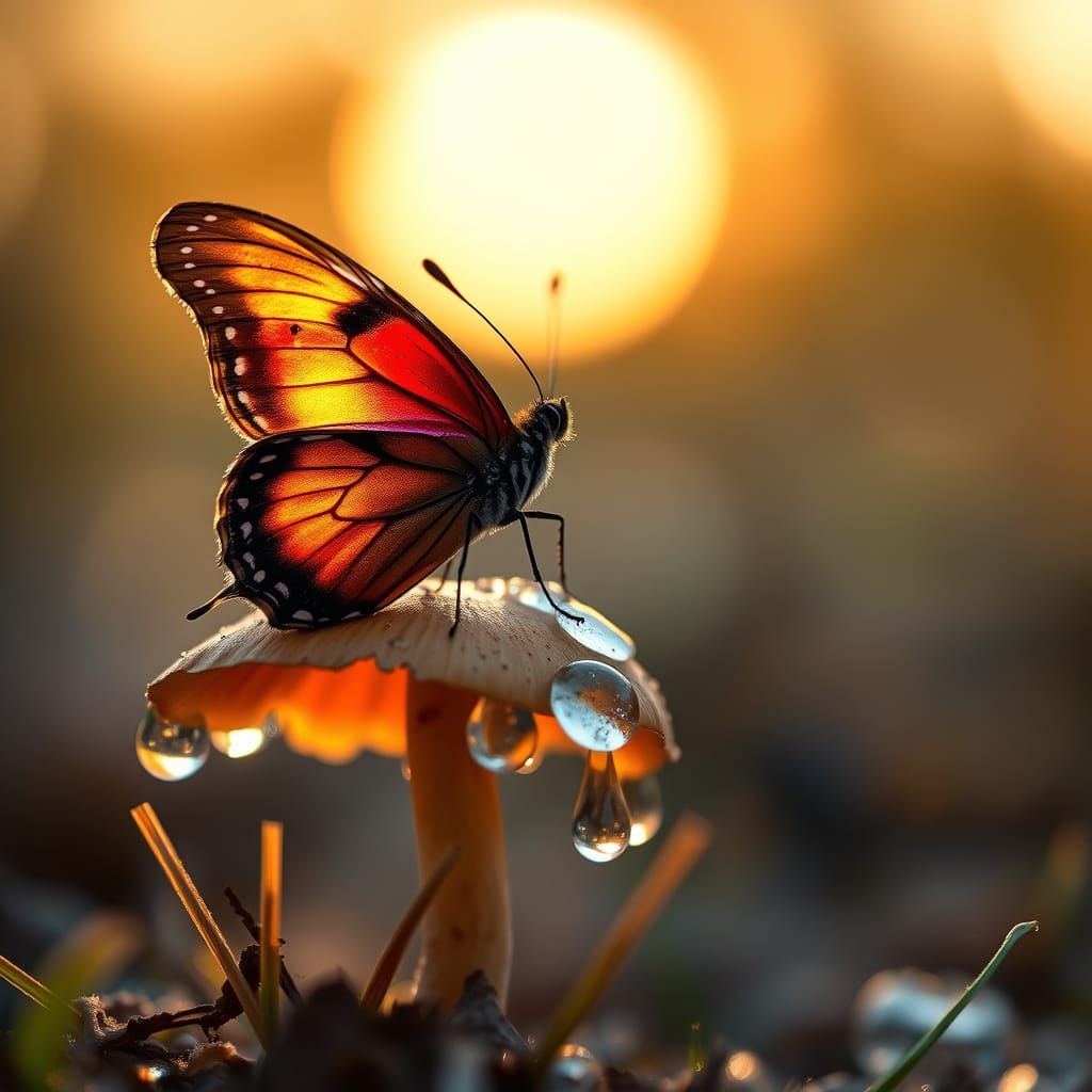 Butterfly mushroom  by @Will-See-68