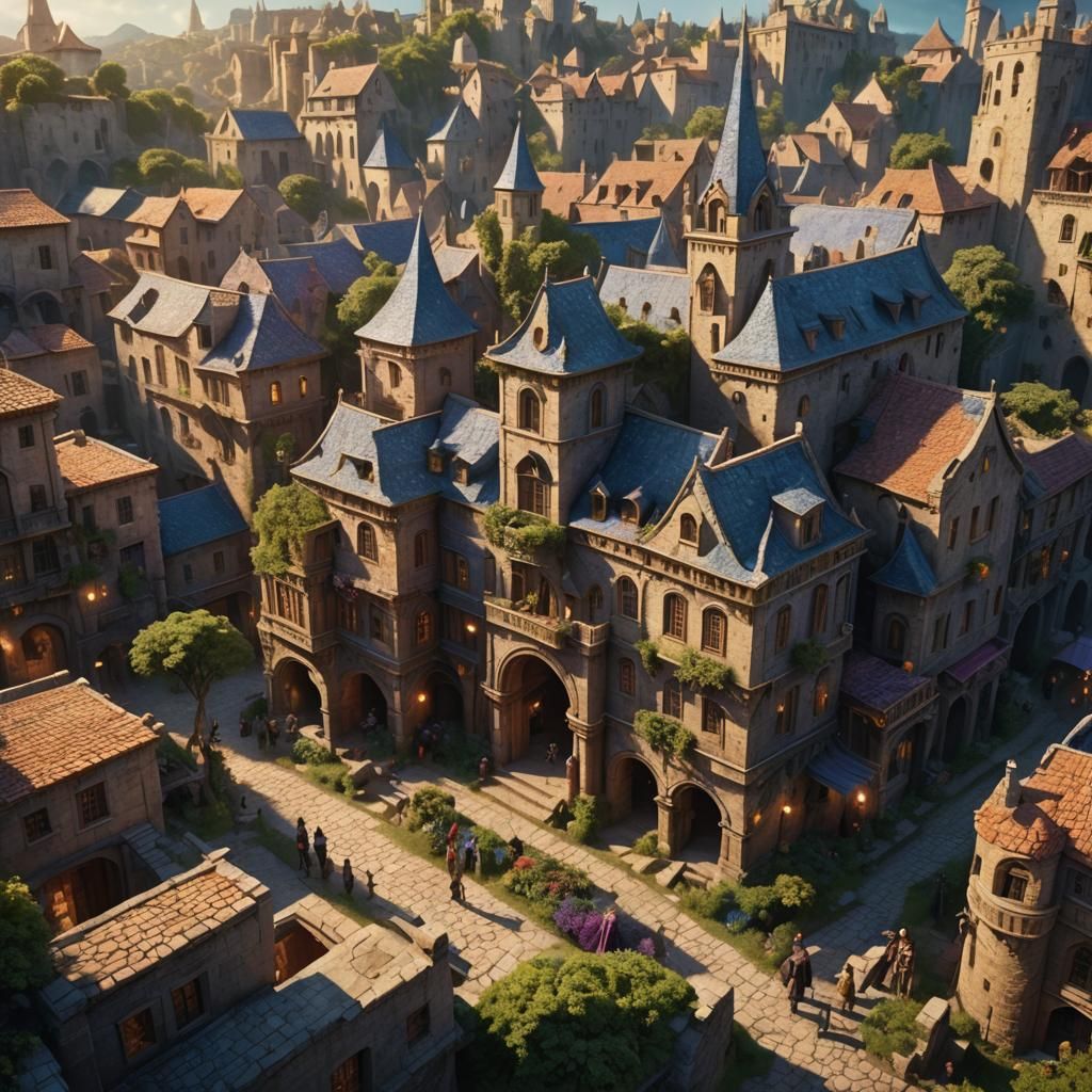 Fantastical City: People Helping Each Other