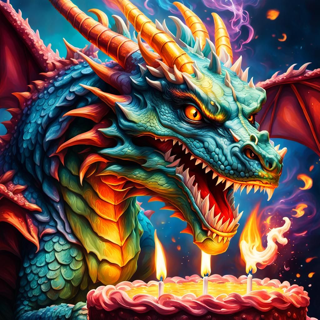 Blowing out the candles