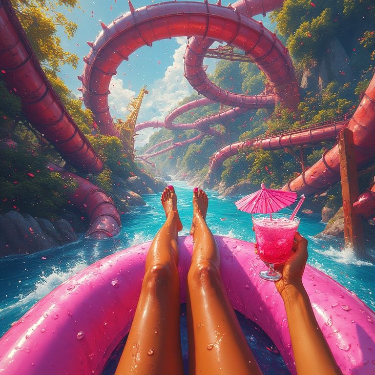 Waterslide fun