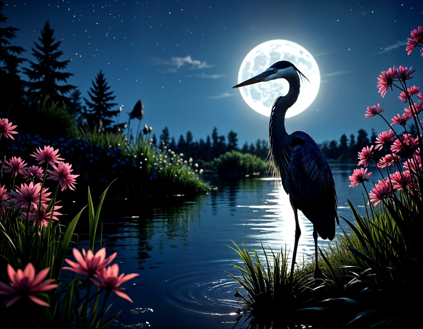 Blue Heron  by @MordecAI