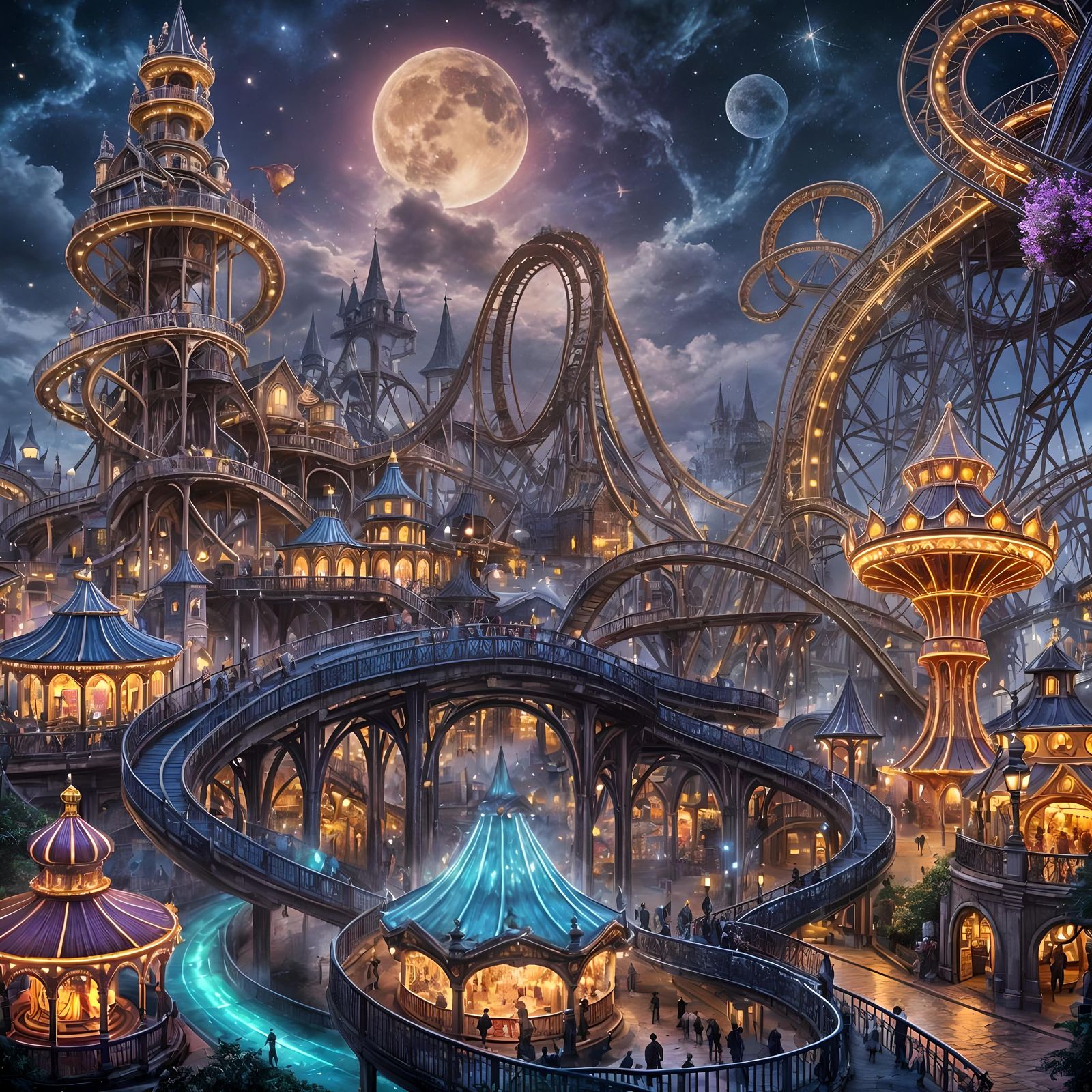 The Midnight Wonderland  by @Mr-Dementia