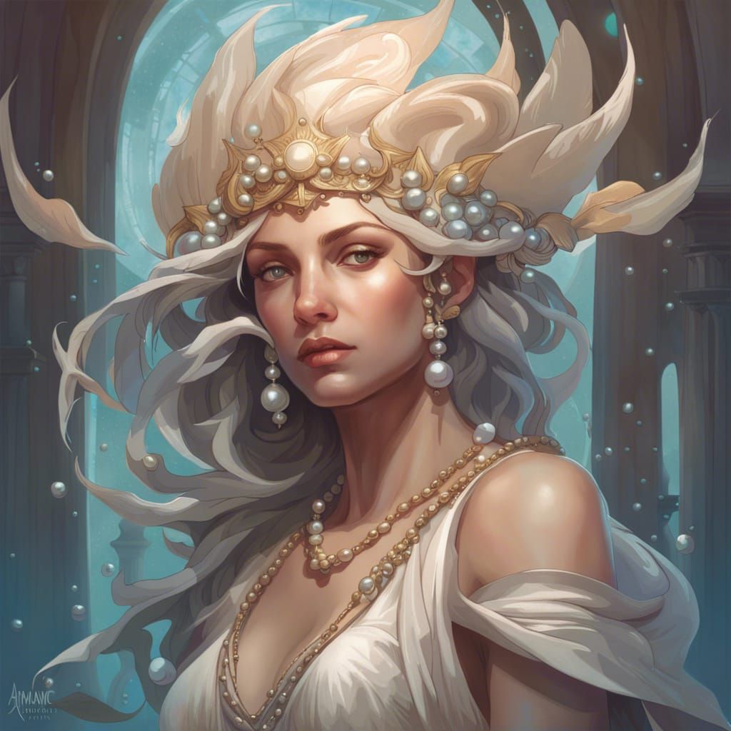 White-haired Nereid - AI Generated Artwork - NightCafe Creator