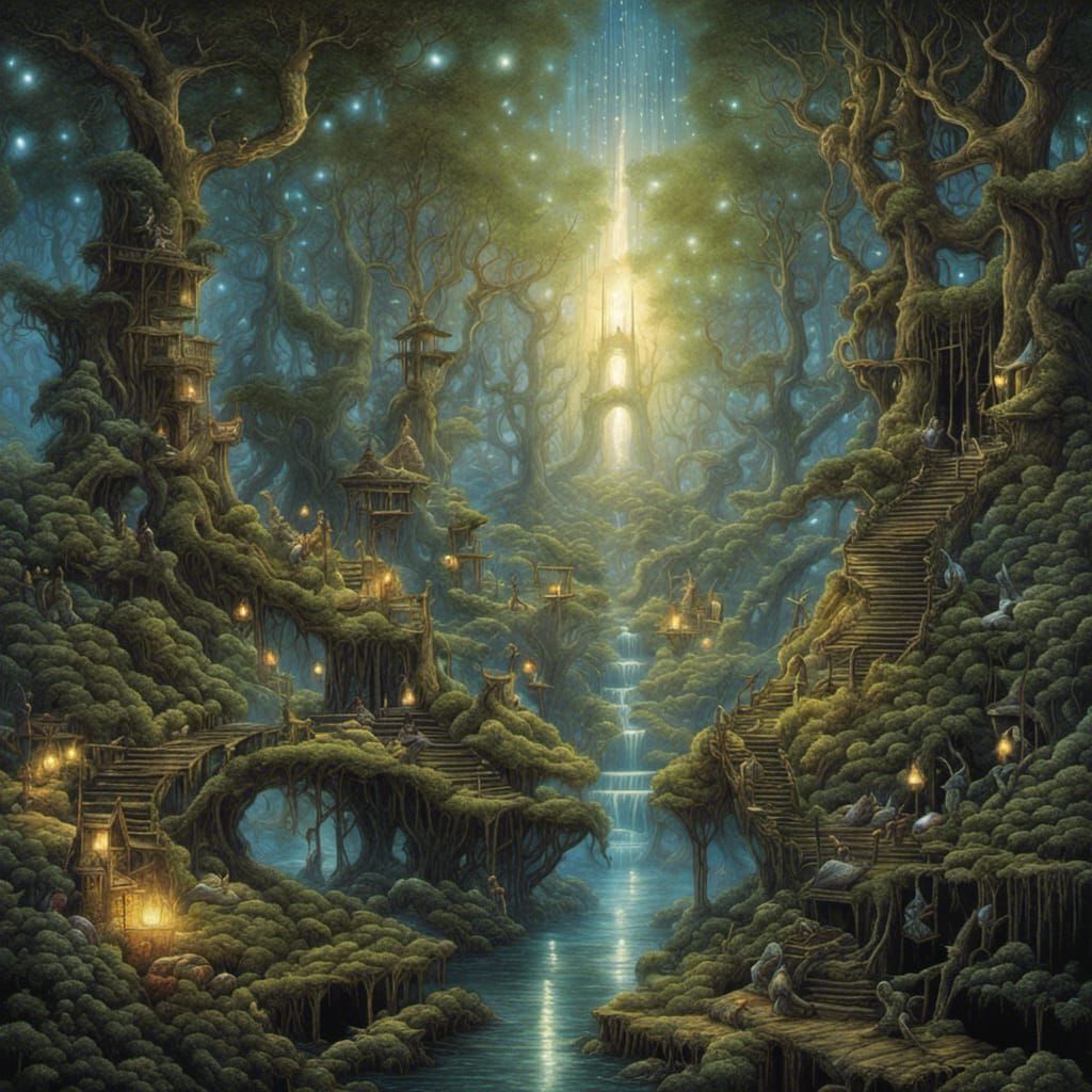 Enchanted Forest - AI Generated Artwork - NightCafe Creator