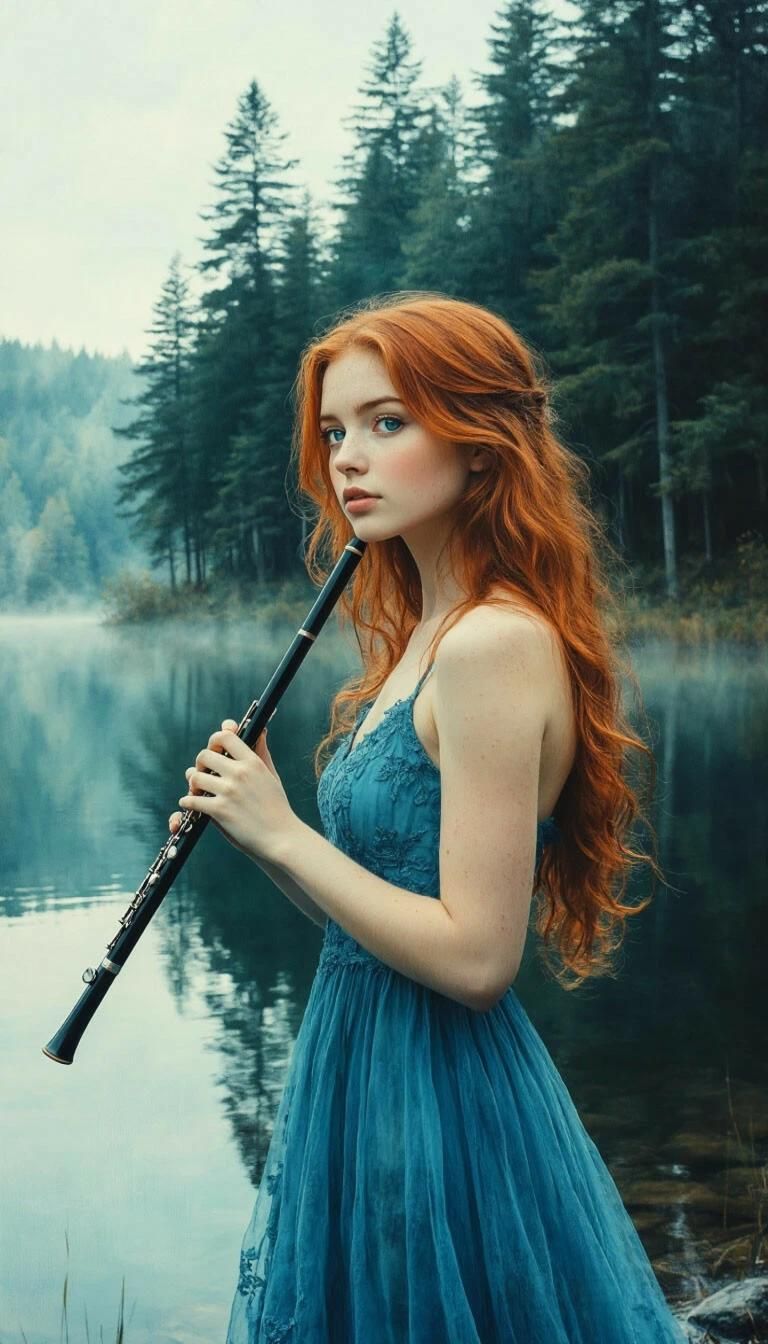 The girl with the flute
