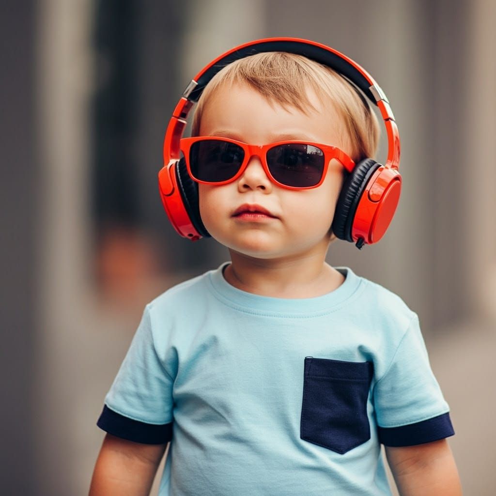 Boy with Sunglasses in Takashi Murakami Style