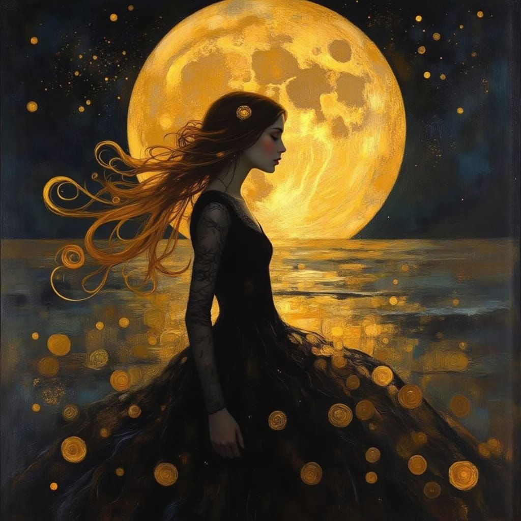 Golden Moon 0 likes  by @Camellia Lane