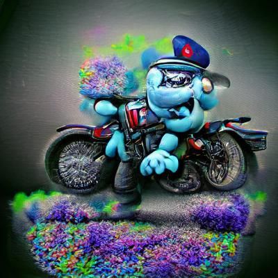 Motorcycle smurf