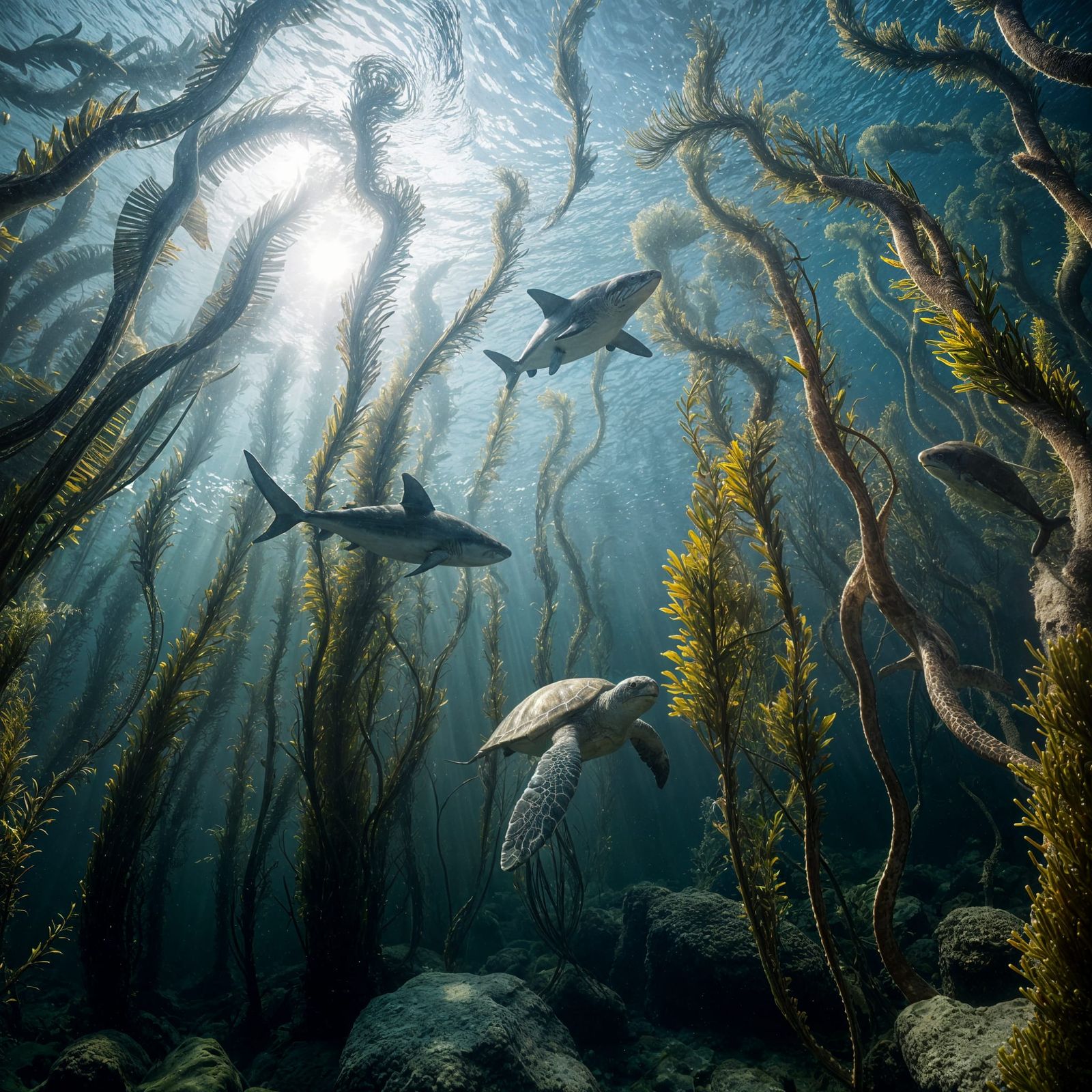 The Underwater Forest   by @Cephalopodii