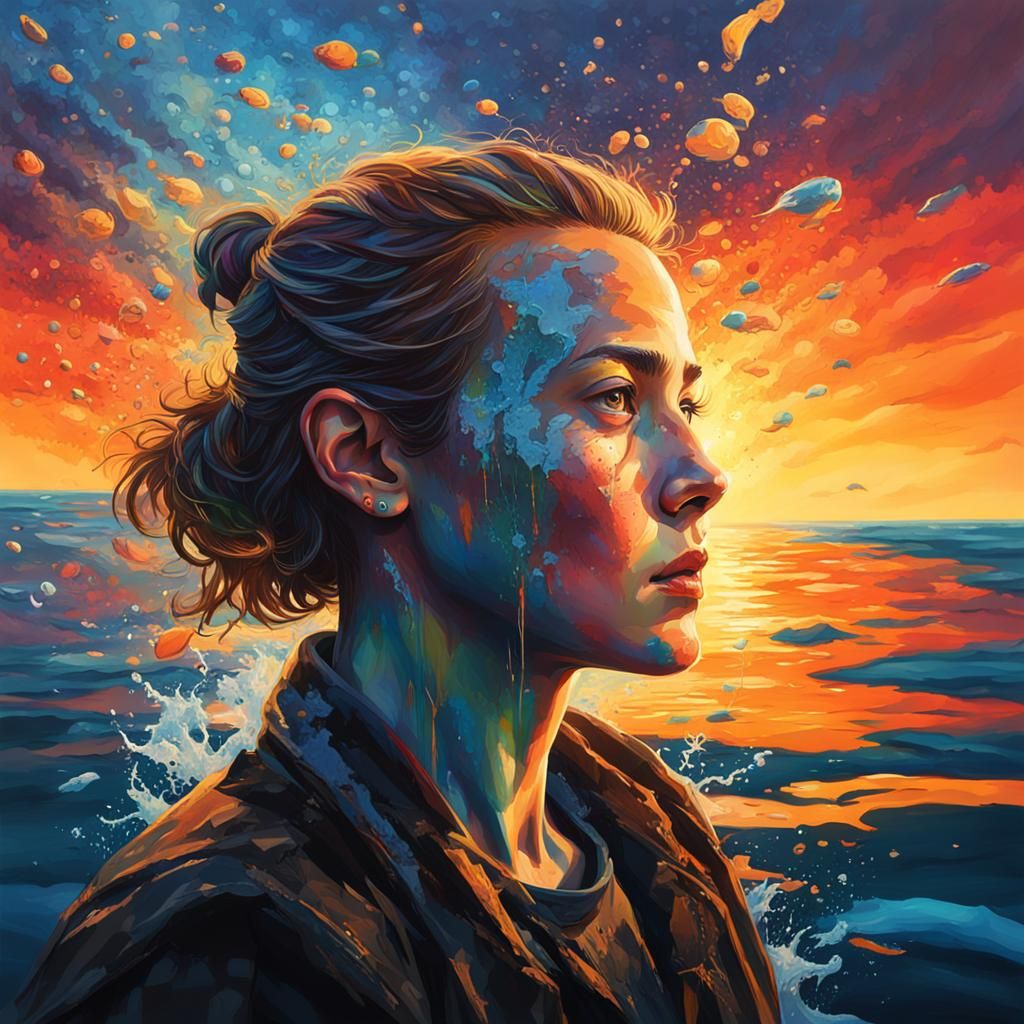 Well, sometimes I go out by myself And I look across the water AI