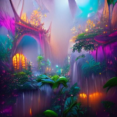 magical rainforest - AI Generated Artwork - NightCafe Creator