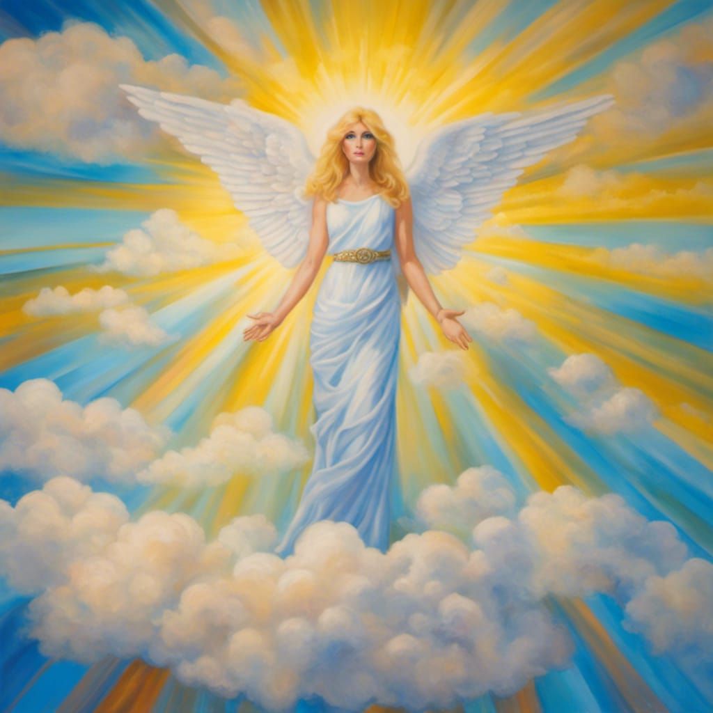 Acrylic art_mosaiac of gems_morgan fairchild_angel heavenly sunshine ...