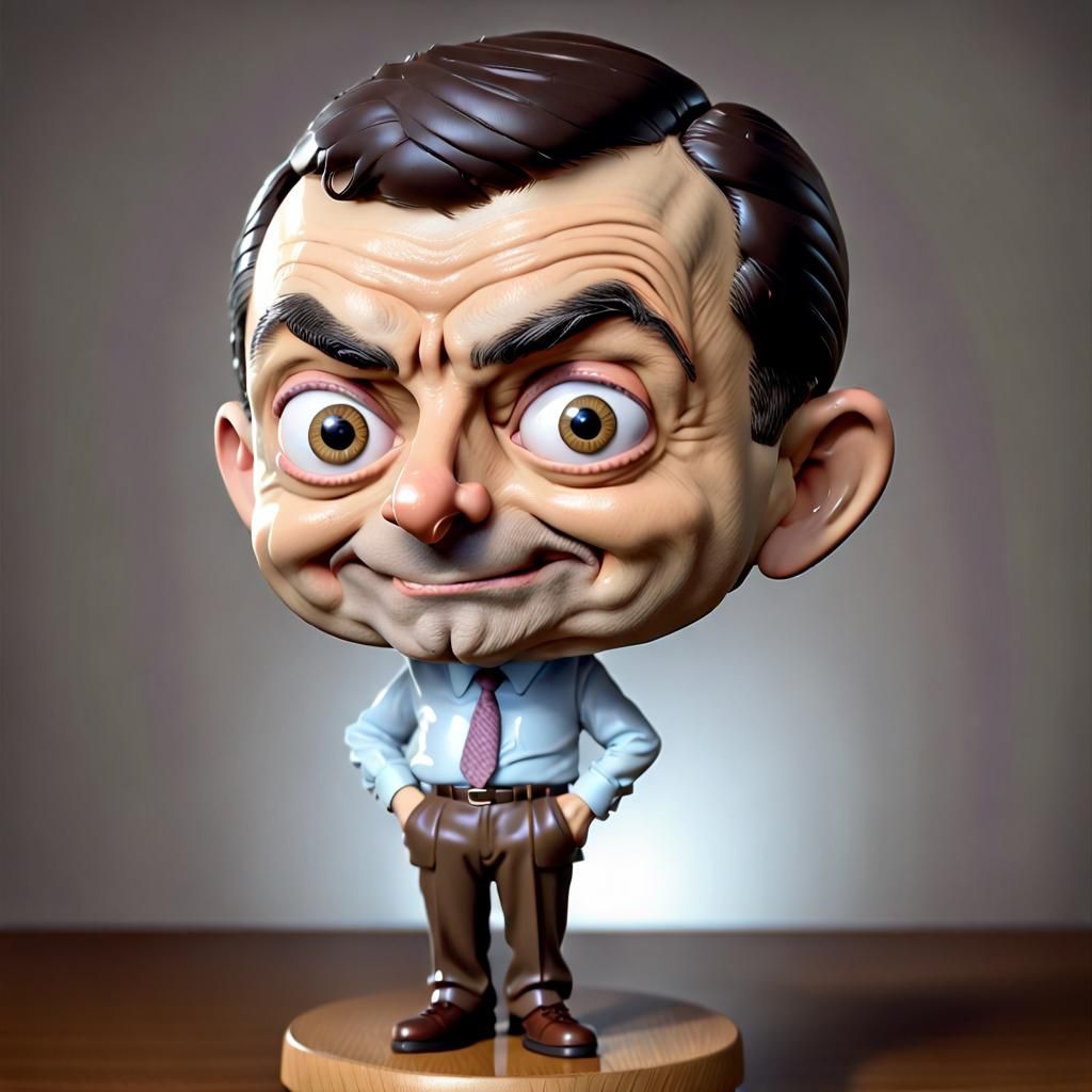 Mr. Bean as a Bobblehead   by @Shine Bright by Starlight