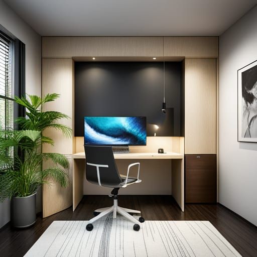 A computer setup in a teenager's high end but messed room wh...