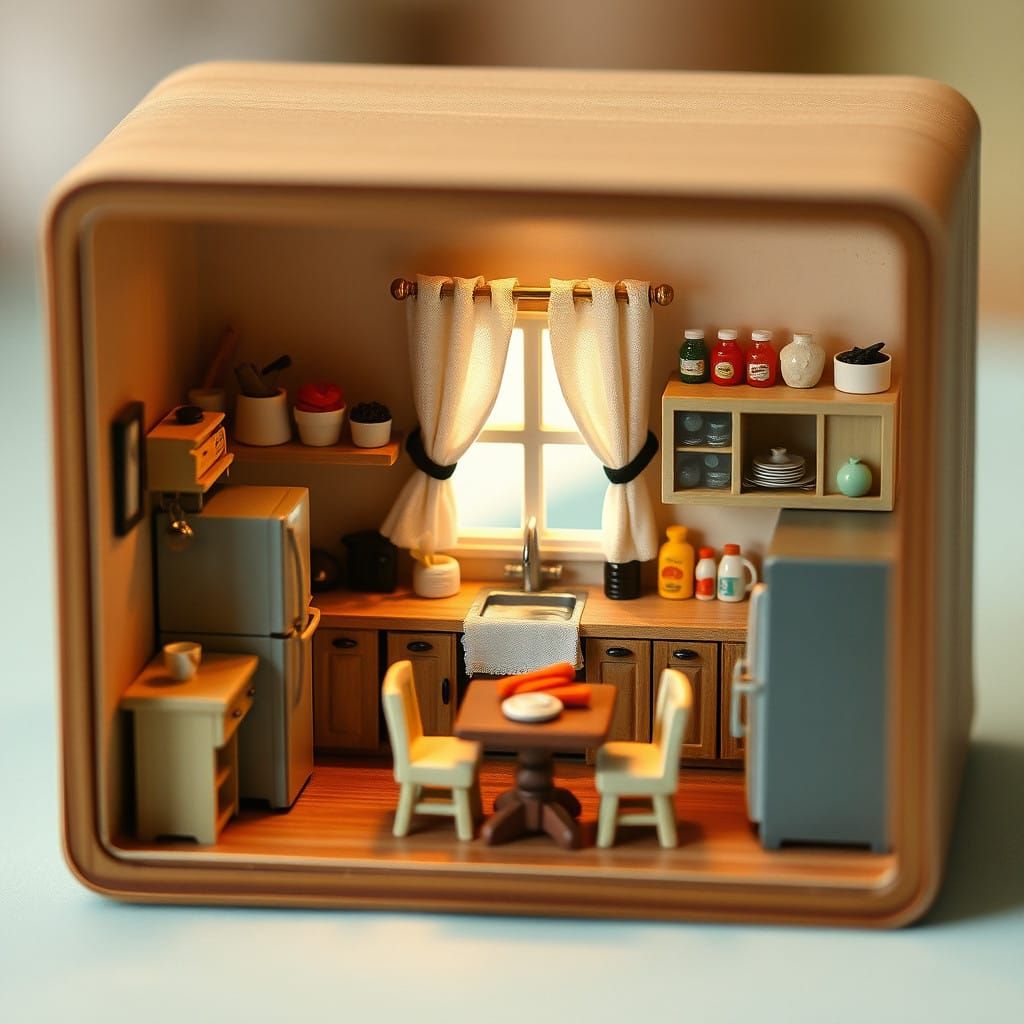 מטבח בקופסת גפרורים...  by @bananit