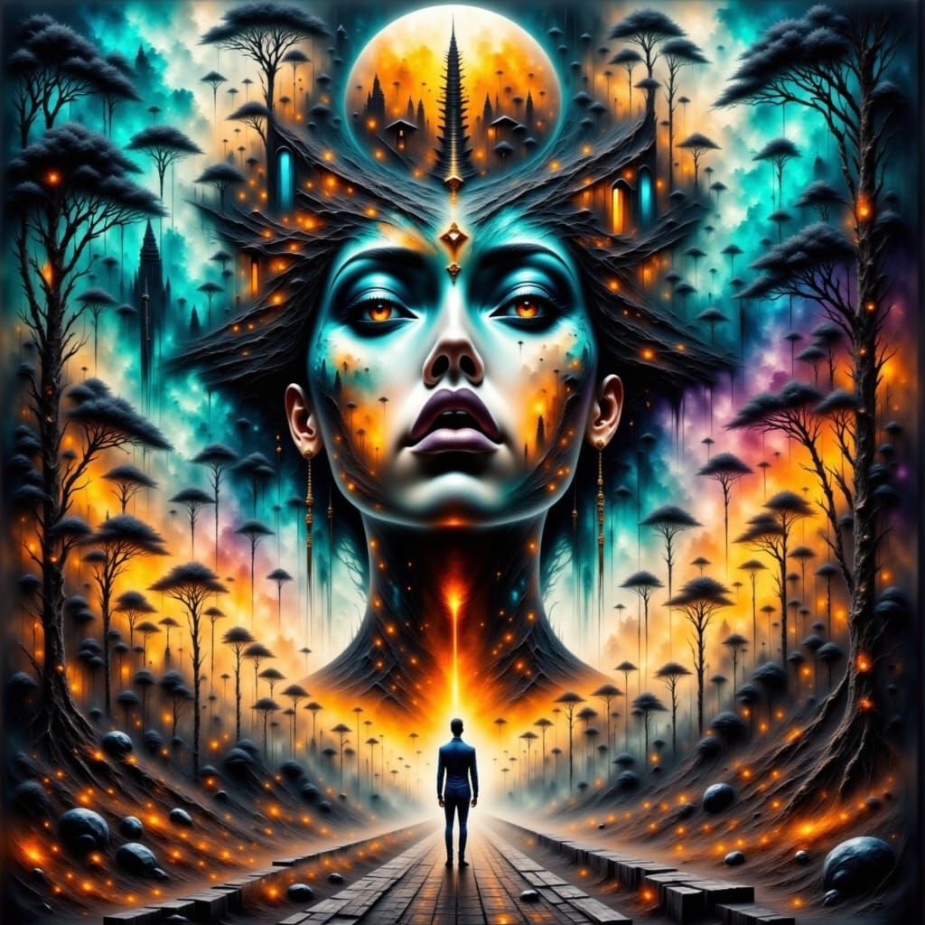 <lora:Orientally Surreal:1.0> <lora:Abstract Reality:1.0> <lora:Abstract Reality:1.0>