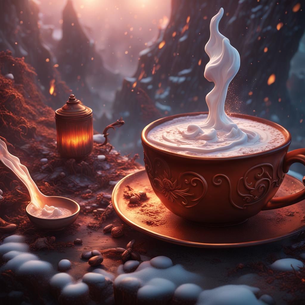 Hot cocoa dream AI Generated Artwork NightCafe Creator
