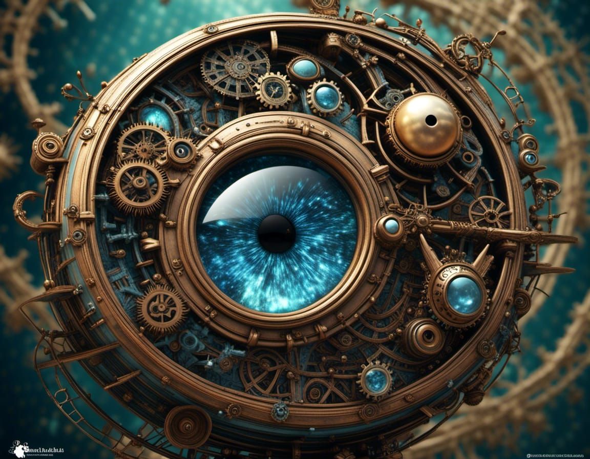 Steampunk eye - AI Generated Artwork - NightCafe Creator