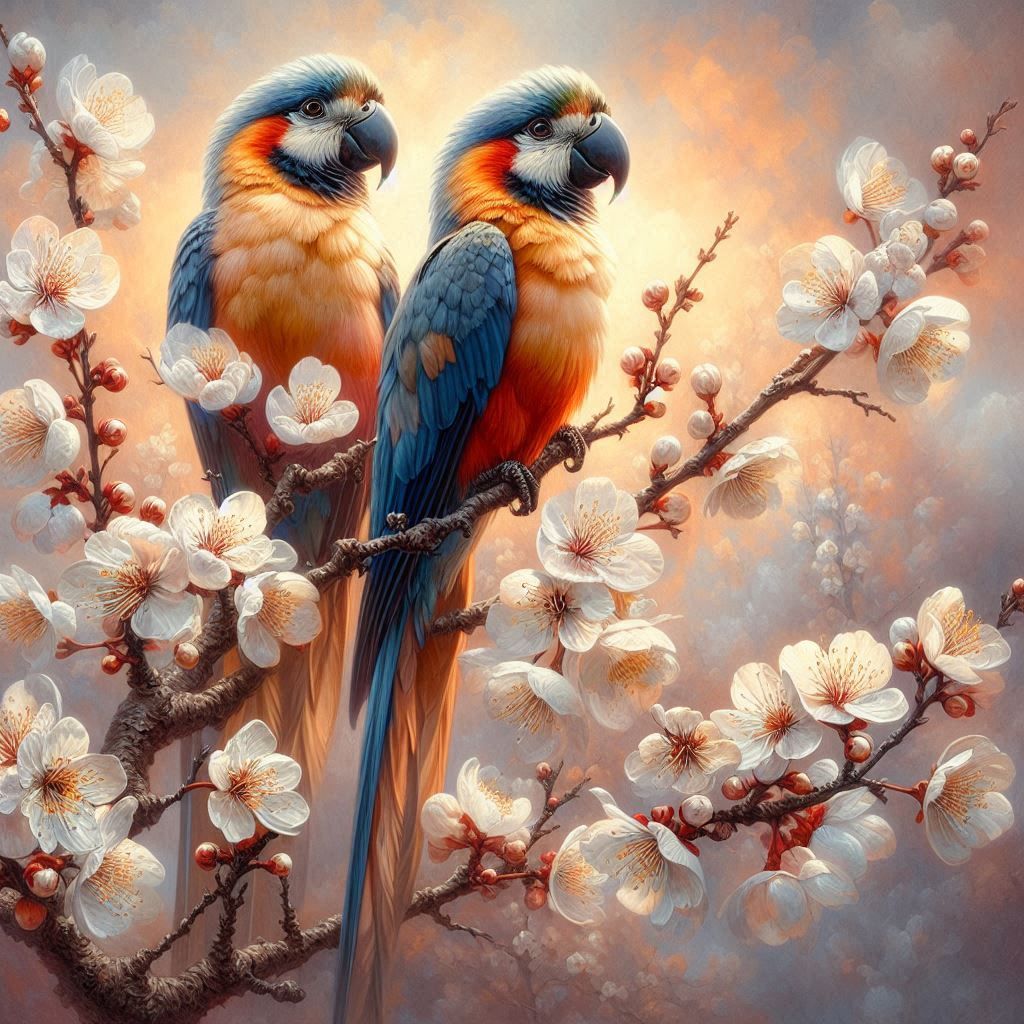 Twins Parrots 😊😊👍