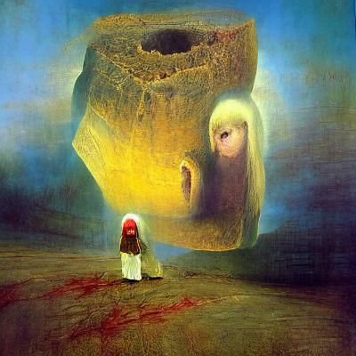 Jesus built my hotrod #zdzisław beksiński #margaret keane