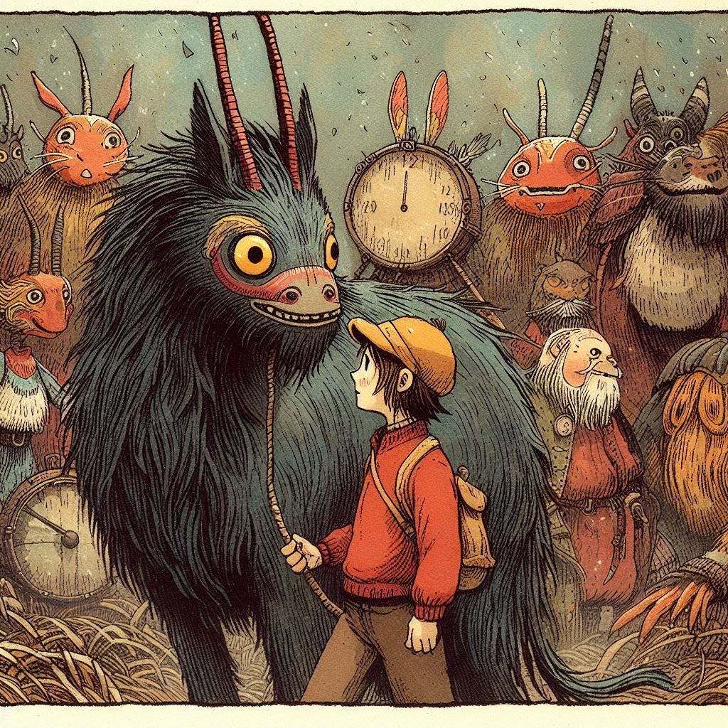 just you and me, off on an adventure, boy!