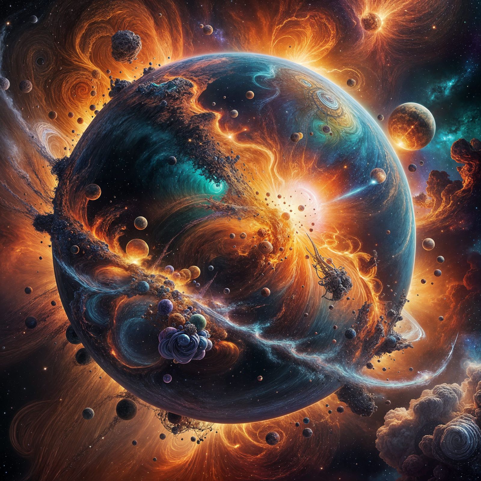 Random possibilities of the infinite universe.  by @D3