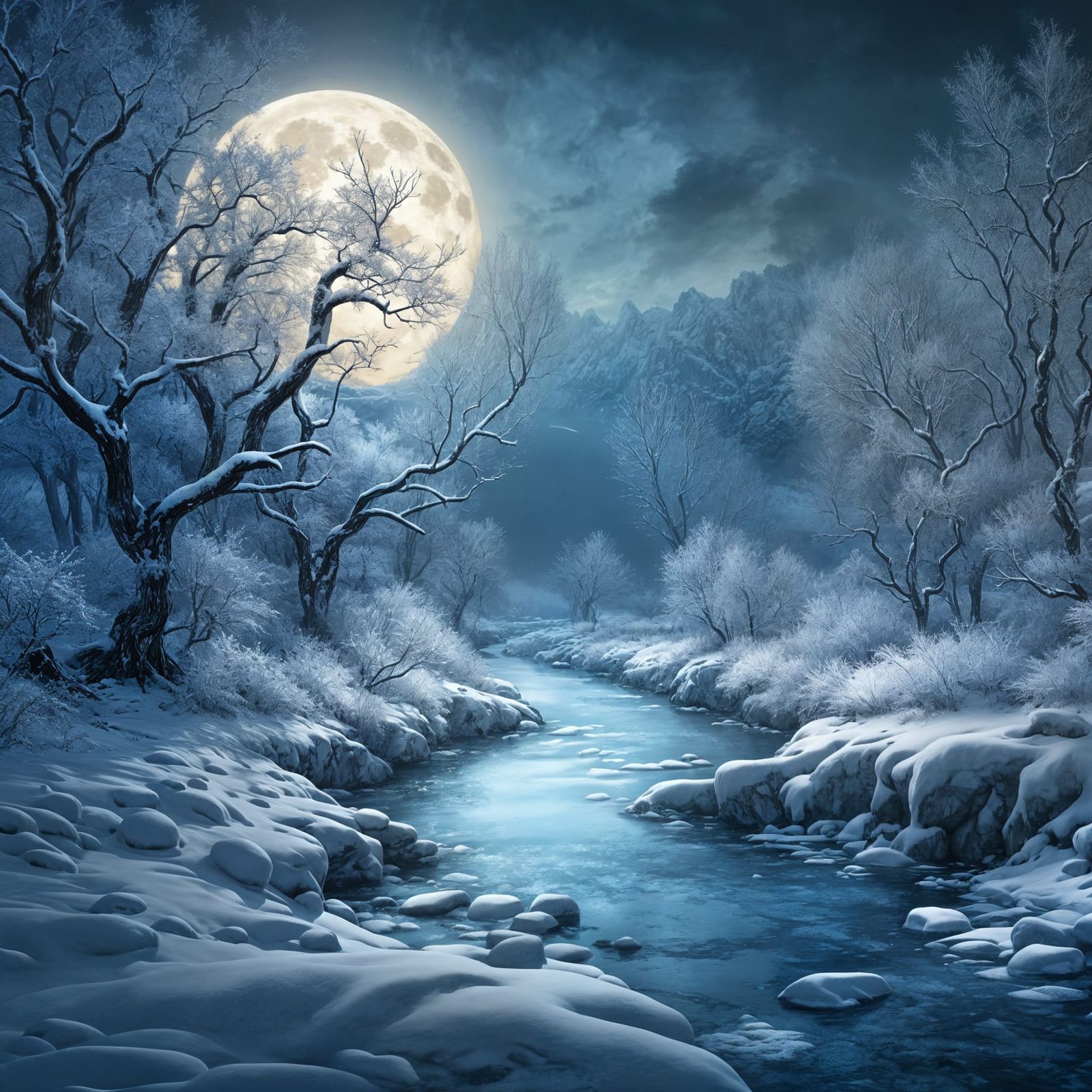 Winter river  by @Mike Ritchie