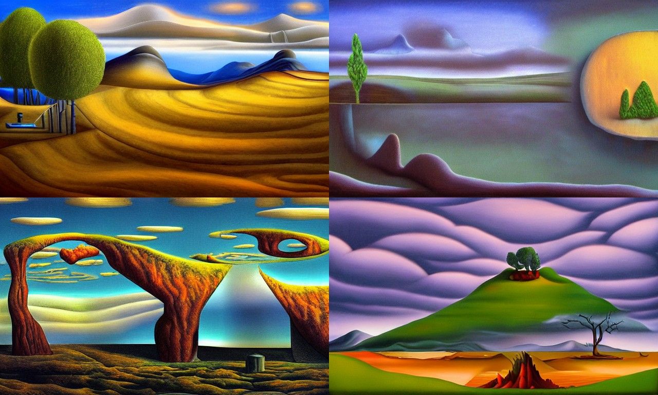 Landscape in the style of Surrealism