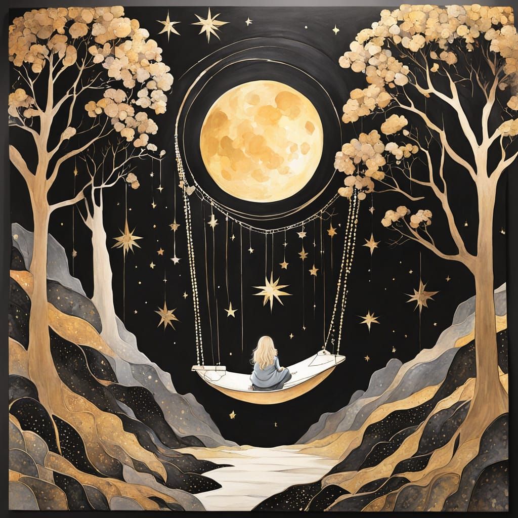 ^^Hammock under the Moon  by @Little Rainbow