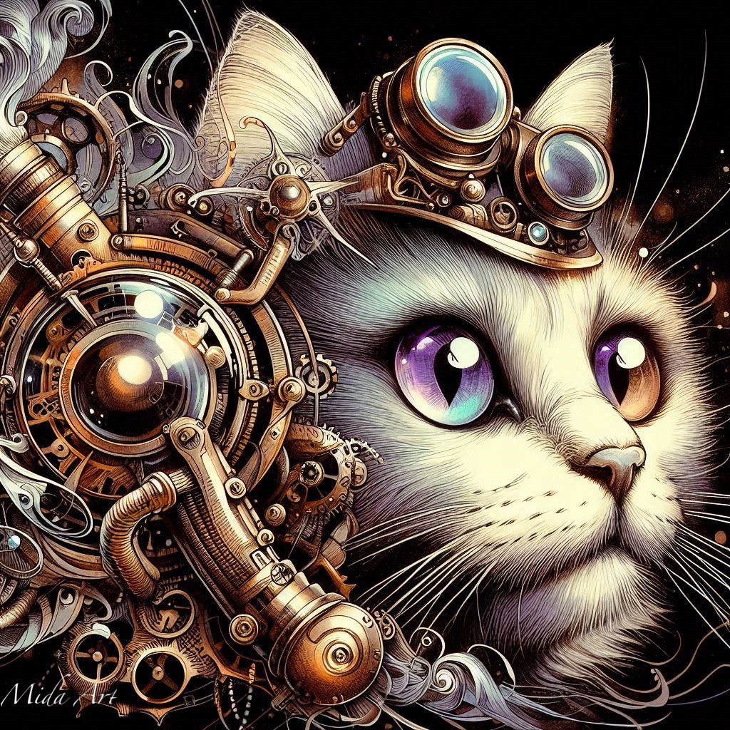 Steampunk cat