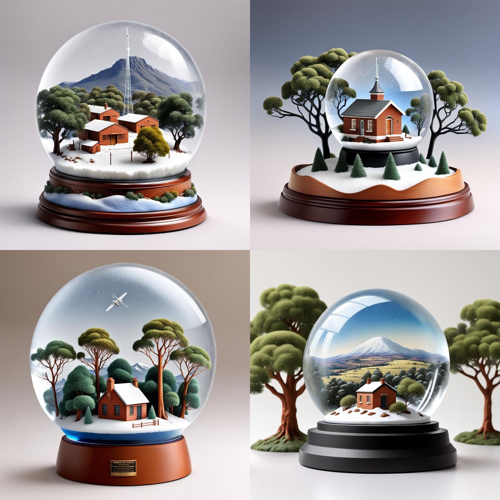 (Souvenir Snow Globe) "Wireless Hill, Perth, Western Austral...