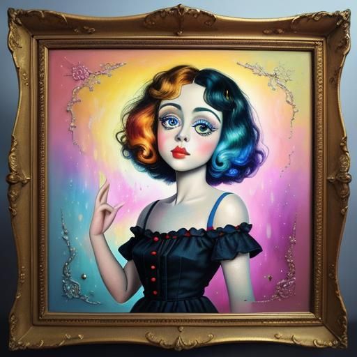 Framed girl