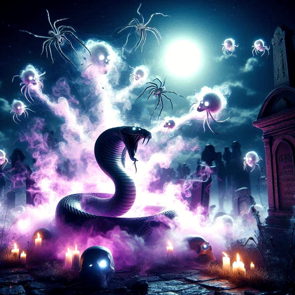 Serpent of the cemetery