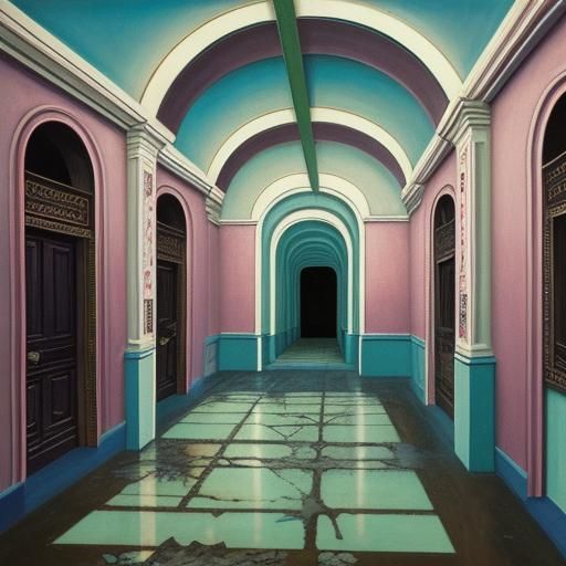 Explore a gallery of desolate interiors, where the fluoresce...