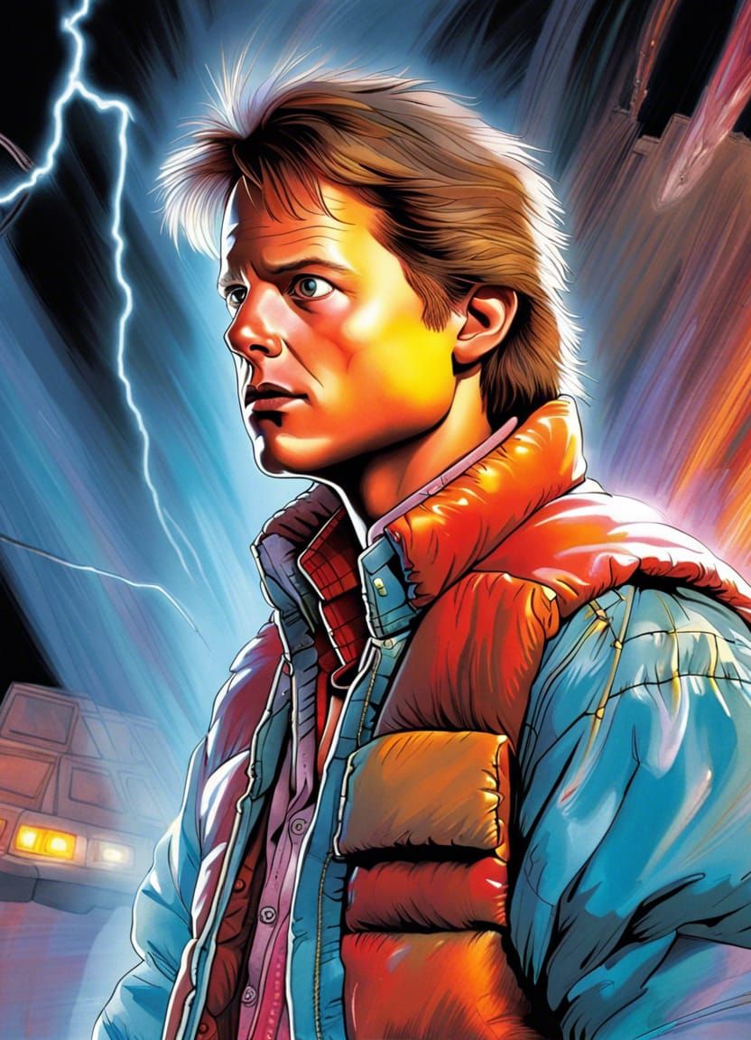 Marty McFly  by @LoscoFiguro