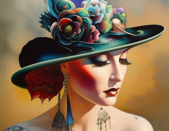 Woman in hat