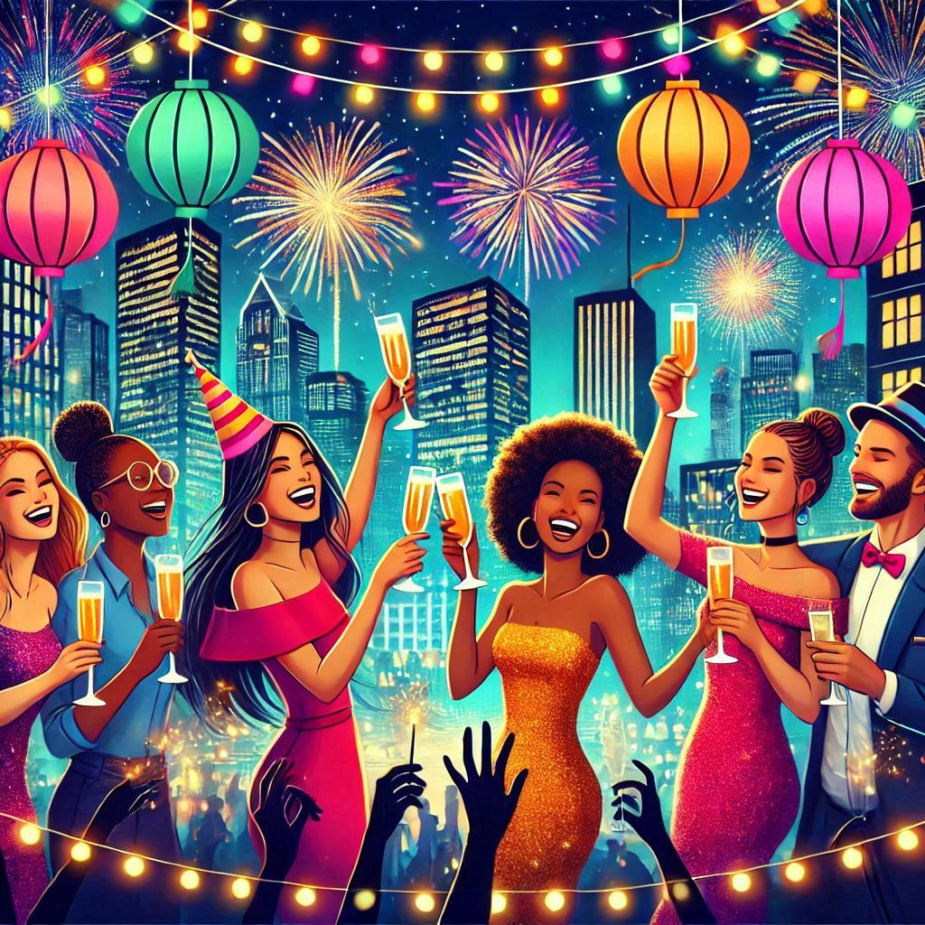 🎑🎆🎊🥂👯🌃