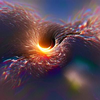 black hole absorbing the sun 8k resolution
