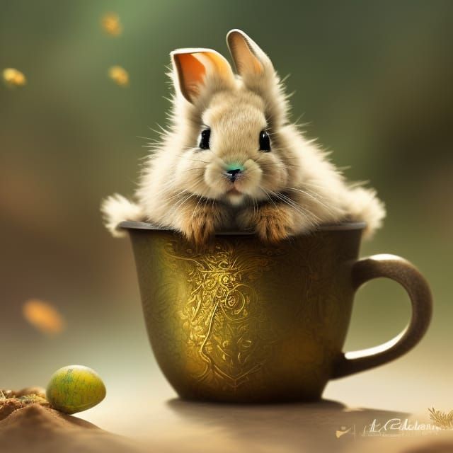 A bunny mug shot. - AI Generated Artwork - NightCafe Creator