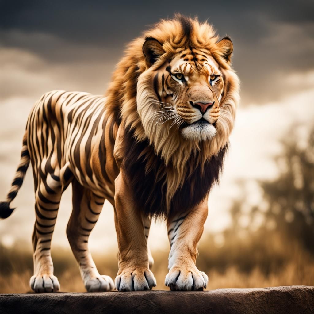 Golden Liger - AI Generated Artwork - NightCafe Creator