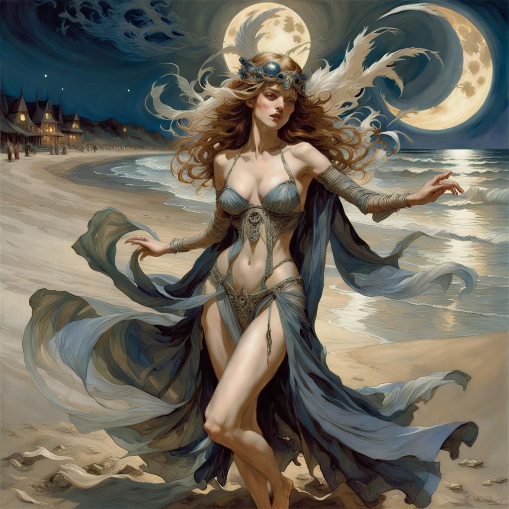 Dancin under the moons  by @Huginn