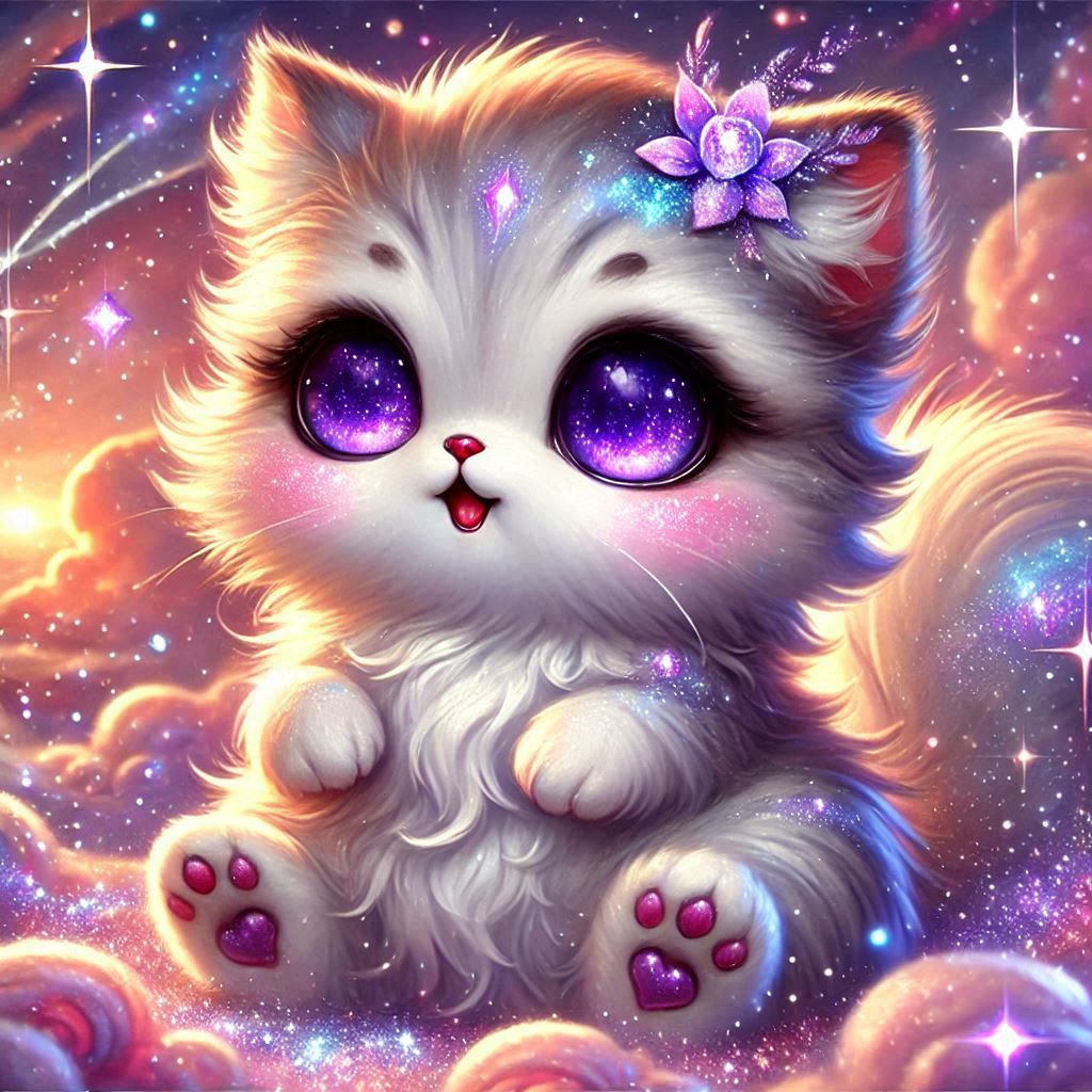 cute magical cat